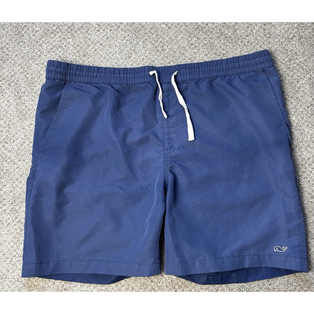 Vineyard Vines For Target Mens Medium Swim Trunks Shorts Navy Blue Whale